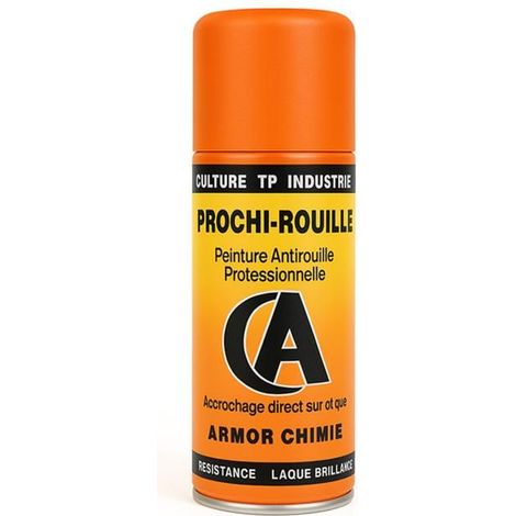 Bombe de peinture - Antirouille - Orange Renault 1202 - Brillant - Prochi-rouille - Armor Chimie - 400ml