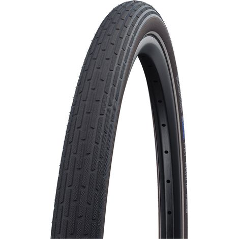 Pneu Vélo Urbain Large 26x2.35 Bandes Réfléchissantes - Protection K-guard Anti-crevaison - Schwalbe