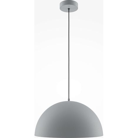 Suspension moderne de cuisine - dôme gris mat FLORA (1/4)