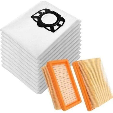 Bolsas para aspiradora Karcher WD4/WD5/WD6 (15 unidades) + Filtros KFI 4410 (2 unidades) - Compatible con MV4/MV5/MV6/2.863-005.0 - Protección superior contra el polvo - Limpieza eficiente - Para prop (1/4)