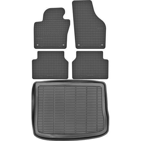 Volkswagen Tiguan I SUV (2007–2015) – Set: Gummifußmatten + Kofferraummatte