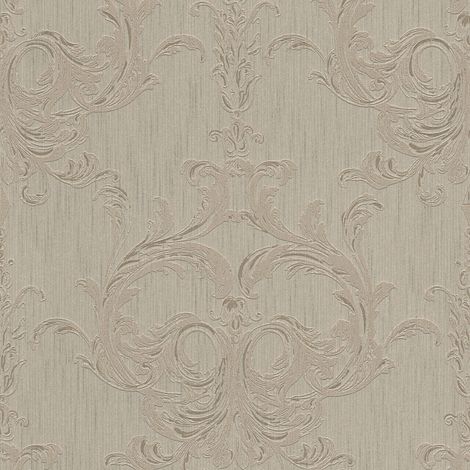 BRICOFLOR Papier peint baroque Tapisserie baroque Papier peint intissé Beige / crème Marron - 10,05 x 0,53 m (1/5)