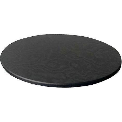 Runde Tischdecke aus Polyester mit elastischem Rand, wasserdicht, 70-85 cm Durchmesser, mit Rückseite, für Küche, Restaurant und Catering.-black (1/5)