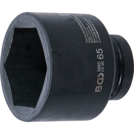 BGS  Llave  de  impacto  hexagonal  Accionamiento  cuadrado  interior  25  mm  (1")  SW  65  mm  -  5865 (1/4)
