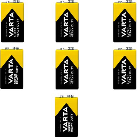 Reloj despertador cúbico con control remoto Varta SHD de 9V con batería de zinc-carbono (7 unidades) (1/2)