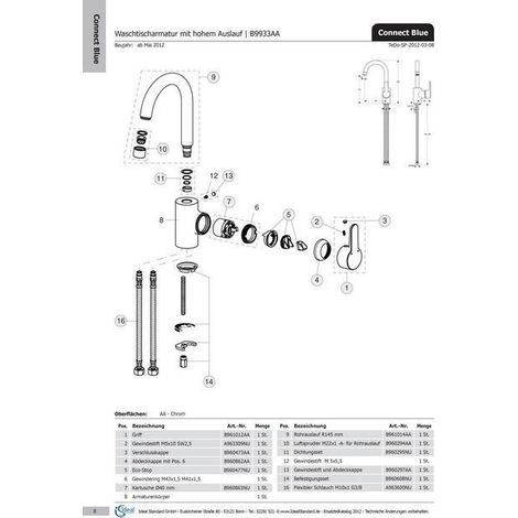 IS Aerator, M22X1-A, Edelstahl