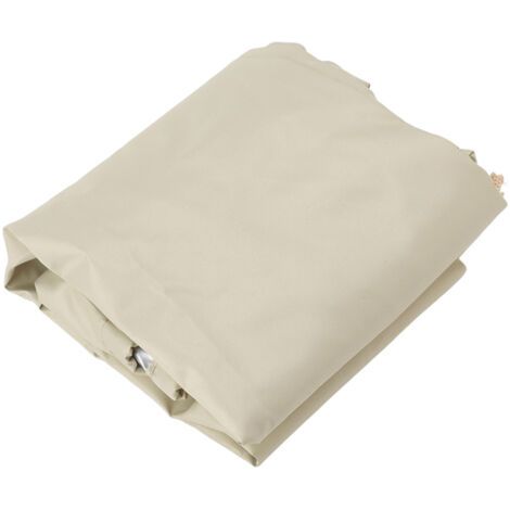 Couvercle de ventilateur industriel Protection UV étanche à la poussière couvercle de ventilateur électrique pliable pour chambre à coucher intérieure extérieure Beige (1/5)