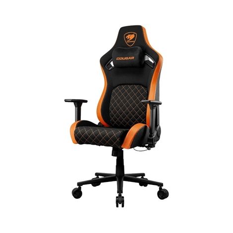 Cougar Defensor F silla gaming negra y naranja cómoda