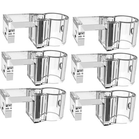 HouseVibe Support pour plantes d'aquarium lot de 6, pot suspendu transparent (1/4)