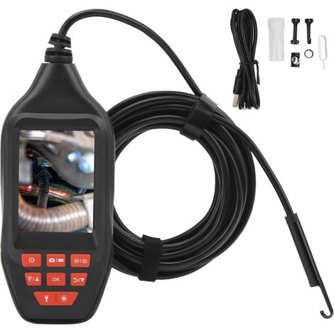 Caméra endoscopique avec écran LCD 3 pouces, résolution 1080p, pour l'inspection et la maintenance. Longueur : 2 m / 6,56 pi. (1/5)
