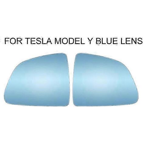 paire de rétroviseurs grand angle étanches, anti-éblouissement et résistants à la chaleur, compatibles avec Tesla Model 3 et Y (accessoires pour Tesla Model Y, bleu). (1/4)