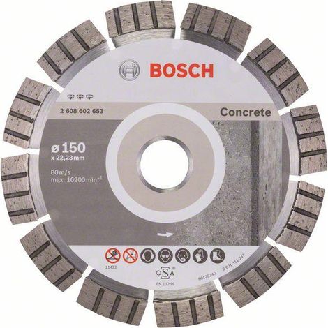 Disco diamantato PRO per taglio cemento, 150 x 22,23 mm