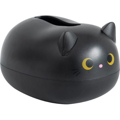 Allecta - Boîte de Rangement Kawaii pour Tissu de Chat - Porte-boîte de Mouchoirs - Porte-serviettes en Plastique pour Salle de Bain, Salon, Voiture - 22 16 13 cm (1/5)