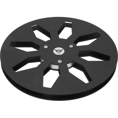 Bobine Vide 1/4 Pouce 7" en Alliage d'Aluminium 8 Trous pour Machine à Ruban Sonore Universelle, Noir (1/5)