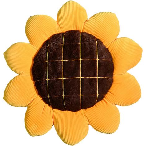 Coussin tournesol créatif, ultra doux et multifonctionnel, idéal pour le salon et la chambre à coucher. (1/5)