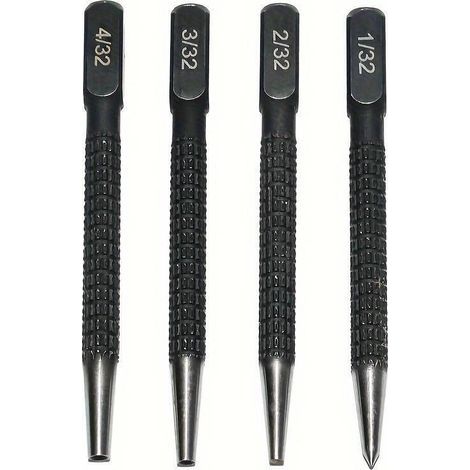 Locher – Kohlenstoffstahl – 0,79 1,5 2 2,4 3 mm – Für Stahl, Legierungen, Metall, Holz – 5er-Pack (1/5)