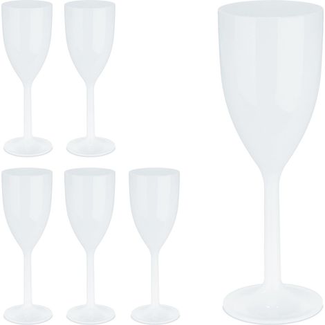 Weingläser aus Kunststoff, 6er-Set