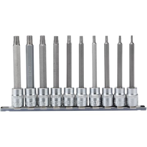 Draper TX-STAR Plus 10-Piece 3/8" Square Drive Socket Bit Set with 100mm Length (1/5)