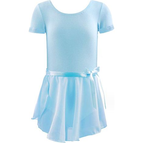 Justaucorps de ballet pour petites filles, robe de danse ballerine à volants, manches longues, jupe tutu, tenue de gymnastique et de ballet. (1/5)