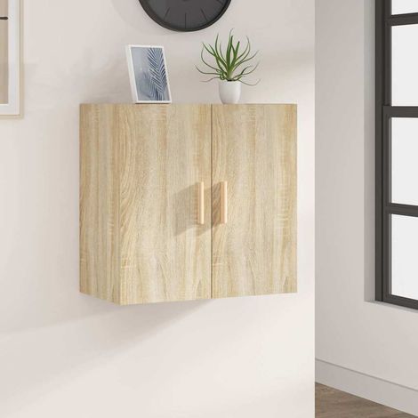 812891 vidaXL Wall Cabinet Sonoma Oak 60x30x60 cm Engineered Wood (1/5)
