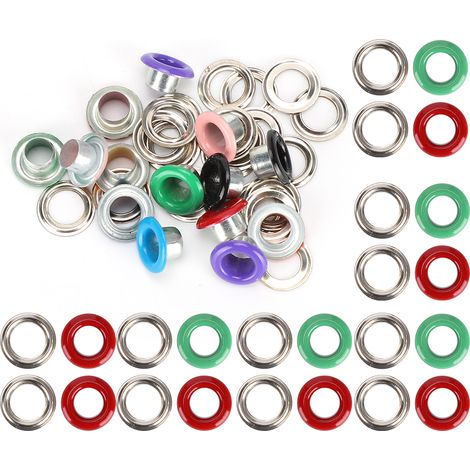 500 Oeillets en Métal pour Chaussures et Sacs - Kit de Rivets 6mm pour Projets DIY (1/5)