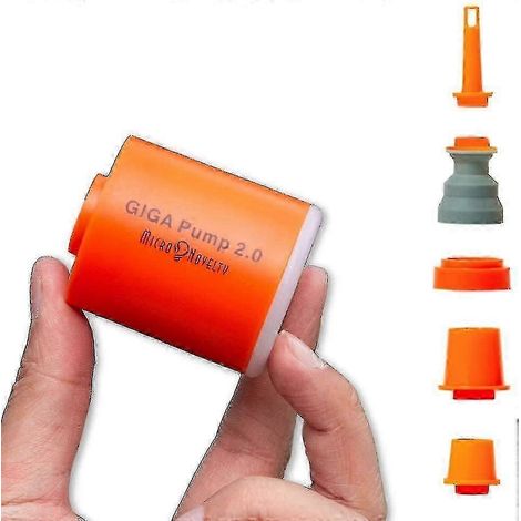 2 tragbare 3-in-1 Mini-Elektro-Luftpumpe mit USB-Ladefunktion für Outdoor-Aktivitäten wie Luftmatratzen, Boote und Campinglaternen (1/5)