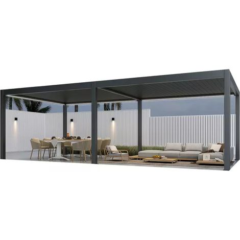 Kit LED pergola bioclimatica autoportante 4x8M (1/3)
