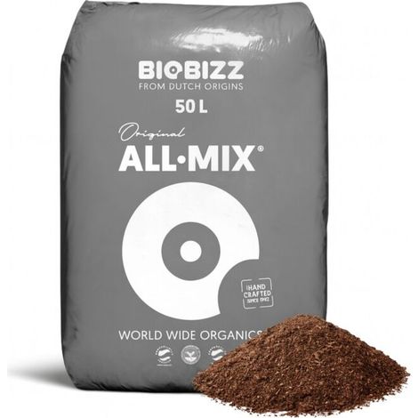 BioBizz All Mix 50 Liter Bio Erde Blumenerde Pflanzerde Vorgedüngt (1/5)