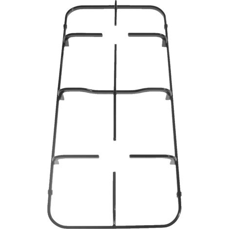 NARDI GRIGLIA PER CUCINA A GAS  2 FUOCHI SMALTATA NERA  CM 45,6 X 20,7  P 3651 (1/2)