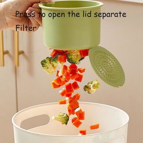 Écumoire Pour Évier - Collecteur De Déchets Alimentaires - Design Inclinable Avec Pompe Intégrée - Pour Cuisine Domestique - 1 Pièce (1/5)
