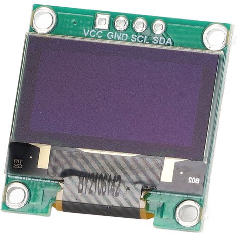 Module écran OLED 0.96 pouces 128x64 I2C avec connecteur 4 broches pour domotique électronique (1/5)