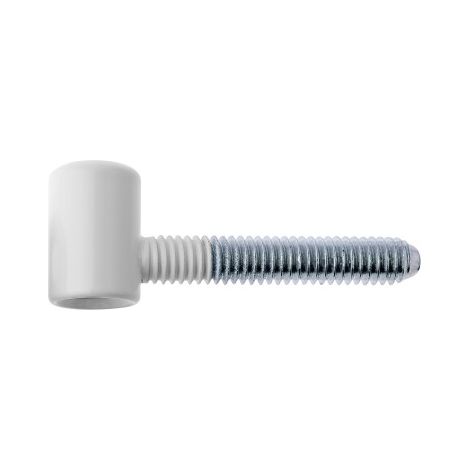 Fiche femelle CF030 tige de 7 x 40 mm pour menuiserie PVC - 13 mm - blanc (RAL 9010) - OTLAV
