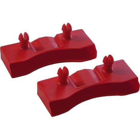 Lot de 2 embouts rouge pour lattes de 68 x 8 mm (1/3)