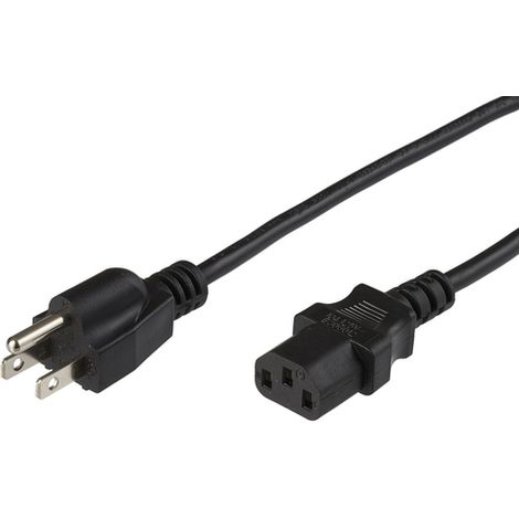 Câble d'alimentation Microconnect PE110401 C13/Panneau B, noir, 1 m (1/2)