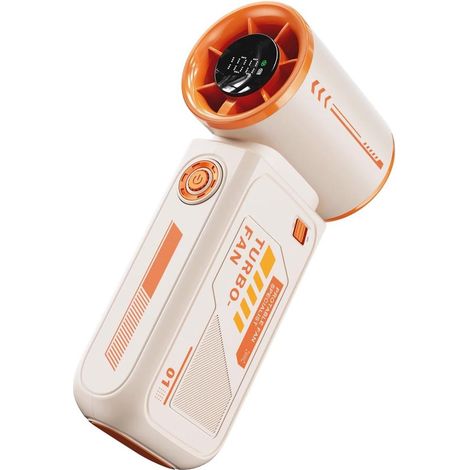 Ventilatore elettrico，ventilatore a mano da 3600 mAh，piccolo ventilatore da viaggio USB per ufficio e attività all'aperto (1/4)