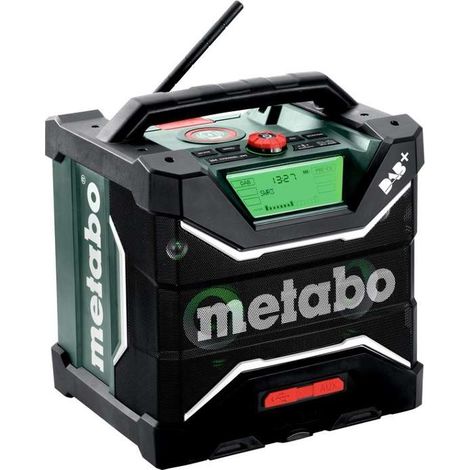 Metabo Radio de construcción con batería RC 12-18 32 W BT Dab+, 18 V, con Bluetooth y AUX, Clase de protección IP 54, Radio 600779850 (1/4)