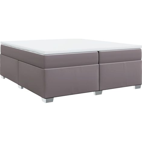 Maison Exclusive - Boxspringbett mit Matratze Grau 200x200 cm Kun (1/5)