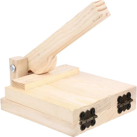 1 presse-pâte créatif en bois, moule à raviolis simple, accessoire de cuisine-16.50X13.00X6.54CM (1/3)