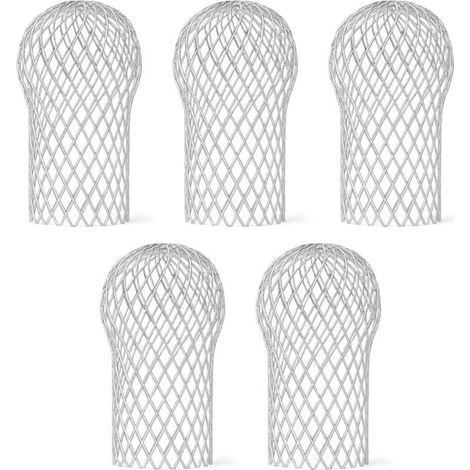 5pcs Gutter Guard Leaf Guard, Flexible and Durable Metal Gutter Guard for House Eaves and Downspouts (1/4)