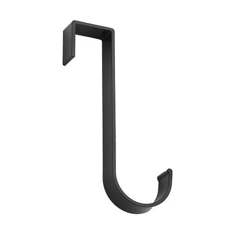 1 pièces créatif multi-fonction crochet salle de bain radiateur porte-serviettes armoires de cuisine porte arrière crochet clé porte-serviettes maison accessoires Style B noir (1/5)