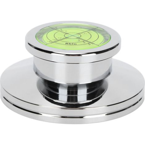 Plattenspielerstabilisator aus Aluminiumlegierung – Gewichte für LP-Schallplatten, Vibrationsausgleich, Silber (1/4)
