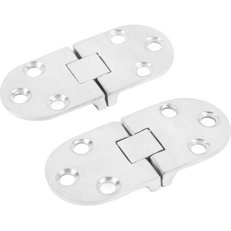 Deux charnières de porte robustes, charnières en acier inoxydable 316 de qualité marine, adaptées aux portes et fenêtres de bateaux et de camping-cars. (1/5)