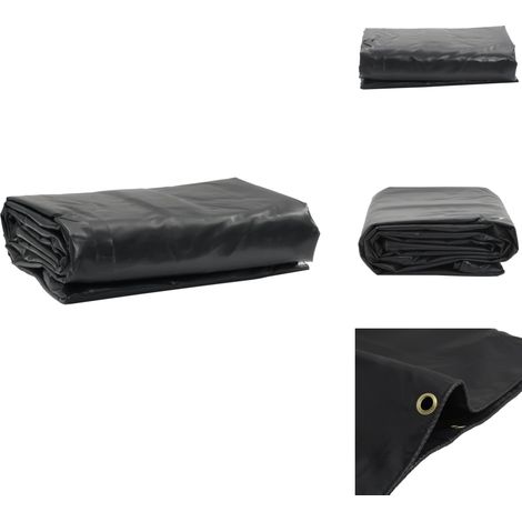 Bâche anthracite 5x6 m 650 g/m² - Bâche Imperméable - Bâche De Protection - Bâche Extérieure - Bâche Voiture - Bâche Moto (1/5)
