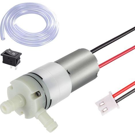 Mini Pompe,DC 12V 370 Pompe à Vide électrique,Pompe à Eau à Membrane 12V Pompe auto-amorçante Micro Mini Pompe à Eau Electrique pour Machine à thé AquariumWater Cooling (1/5)