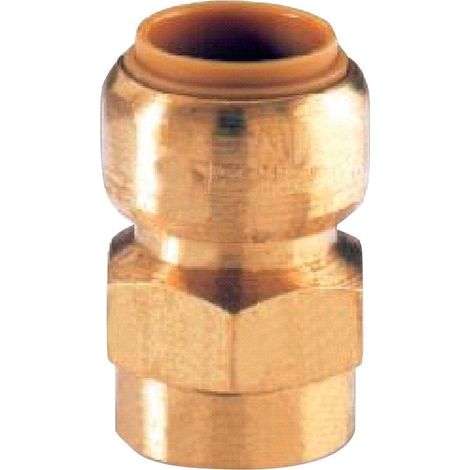 manchon instantané - tube cuivre - femelle 14 mm / femelle à visser 12 x 17 mm - comap tectite