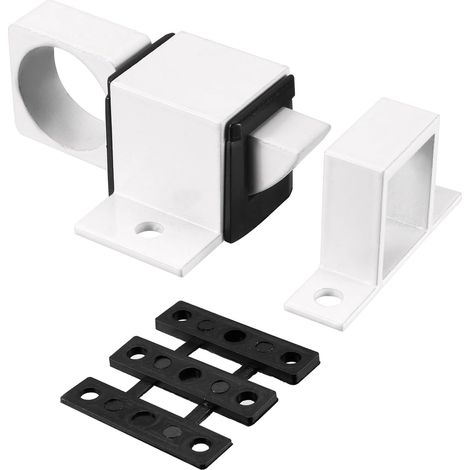 Alliage Aluminium Porte Boulon Loquet Pour Clôture Porte Blanc  Ressort Rebond Serrure, Pour Fenêtre, Spray Peinture (1/5)