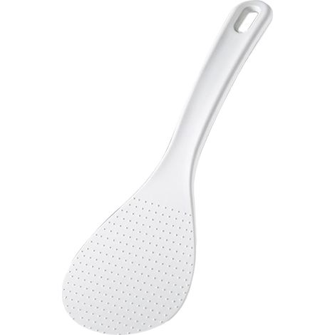 Cuillère à riz pour cuiseur à riz, 20 x 7 cm, blanche, vaisselle de cuisine (1/4)