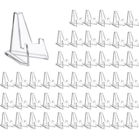 48 mini présentoirs chevalet en acrylique transparent pour cartes de sport (1/5)