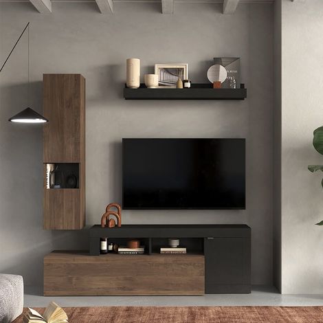 LIBERTY - parete attrezzata moderna cm 245 x 195 x 35 h (1/2)
