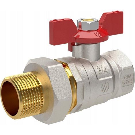 Arco VA30 Vanne à boule laiton doré 3/4" (1/2)